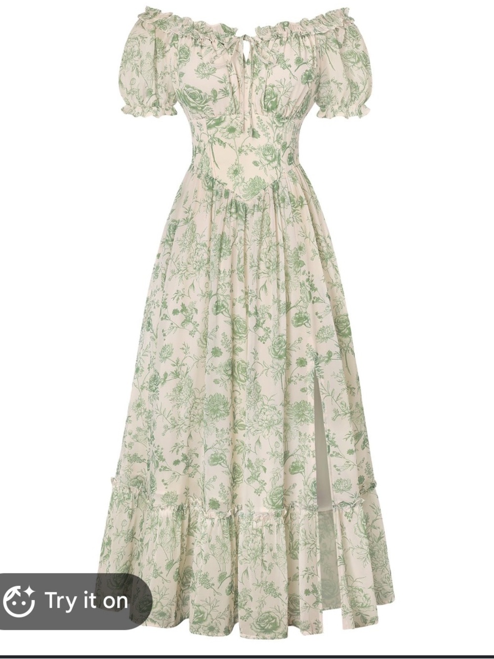 Scarlet Darkness Floral Midi Dress Cottagecore Pockets Women's Small